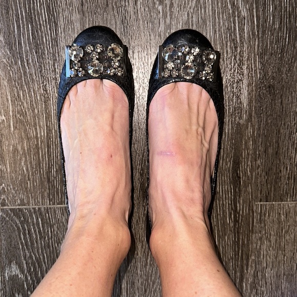 Sam Edelman Caper Snakeskin Ballet Flats - Picture 6 of 6